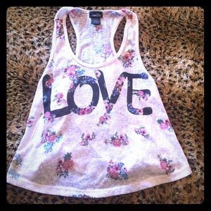 Rue21 LOVE Flower Crop Top 🌺